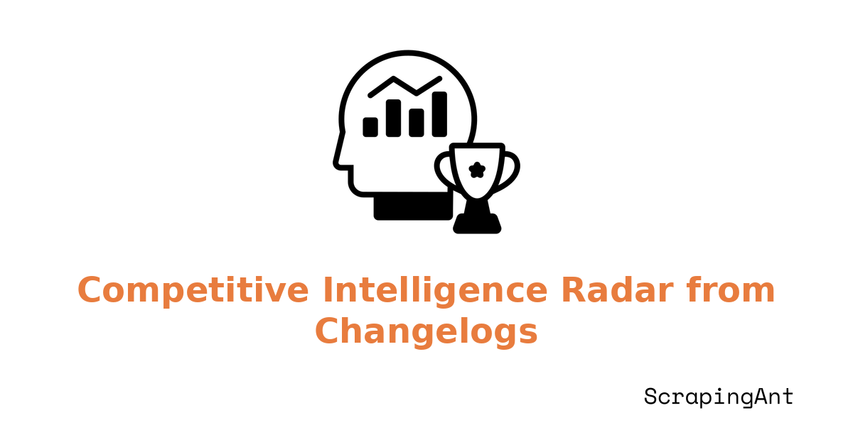 Building a Competitive Intelligence Radar from Product Changelogs