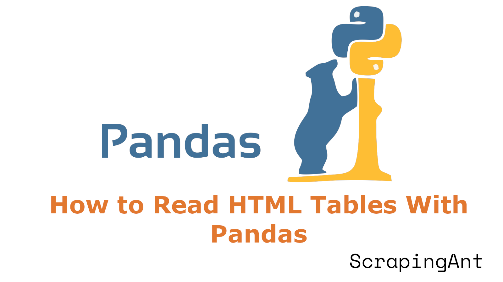 How to Read HTML Tables With Pandas