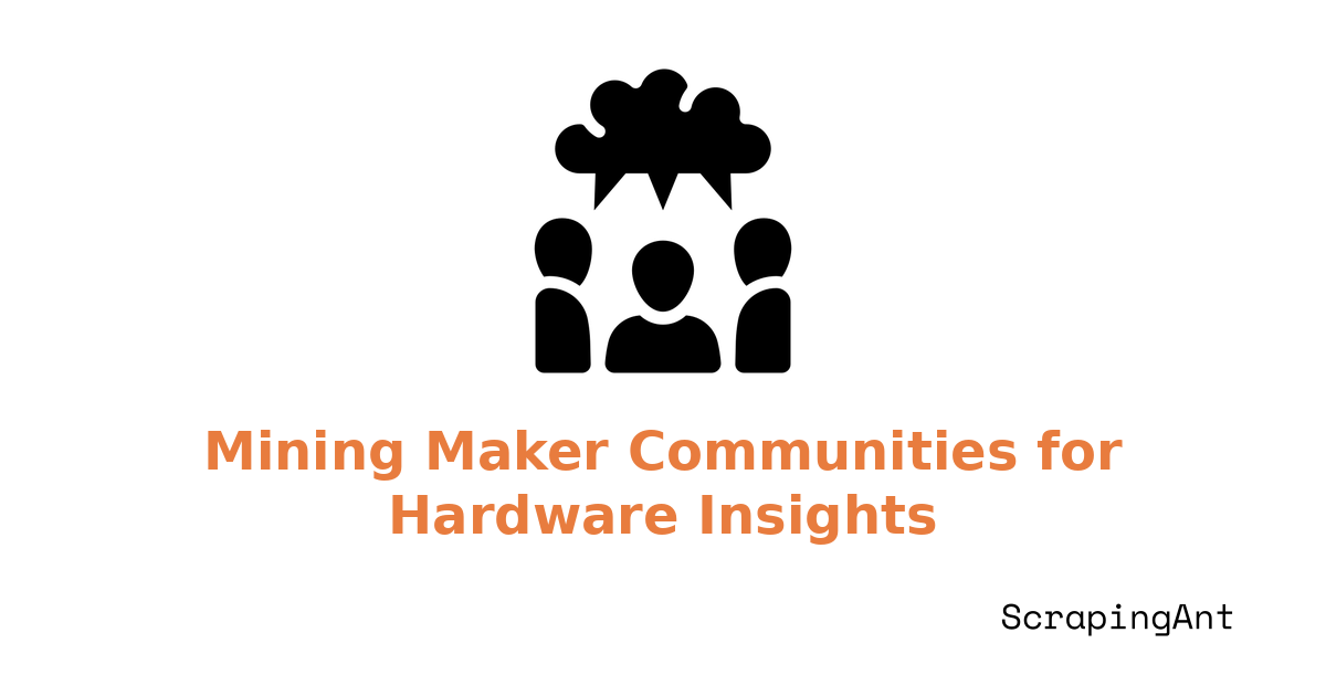Scraping Small Telescopes: Mining Maker Communities for Hardware Insights