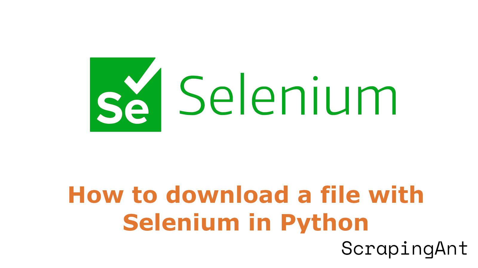 How to download a file with Selenium in Python