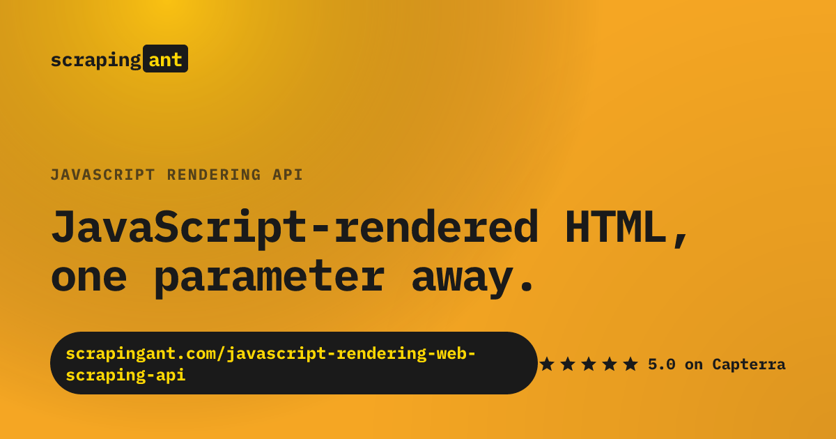 JavaScript Rendering API — Headless Chrome Web Scraping for SPAs ...